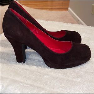 Jeffrey Campbell Brown Suede Heels